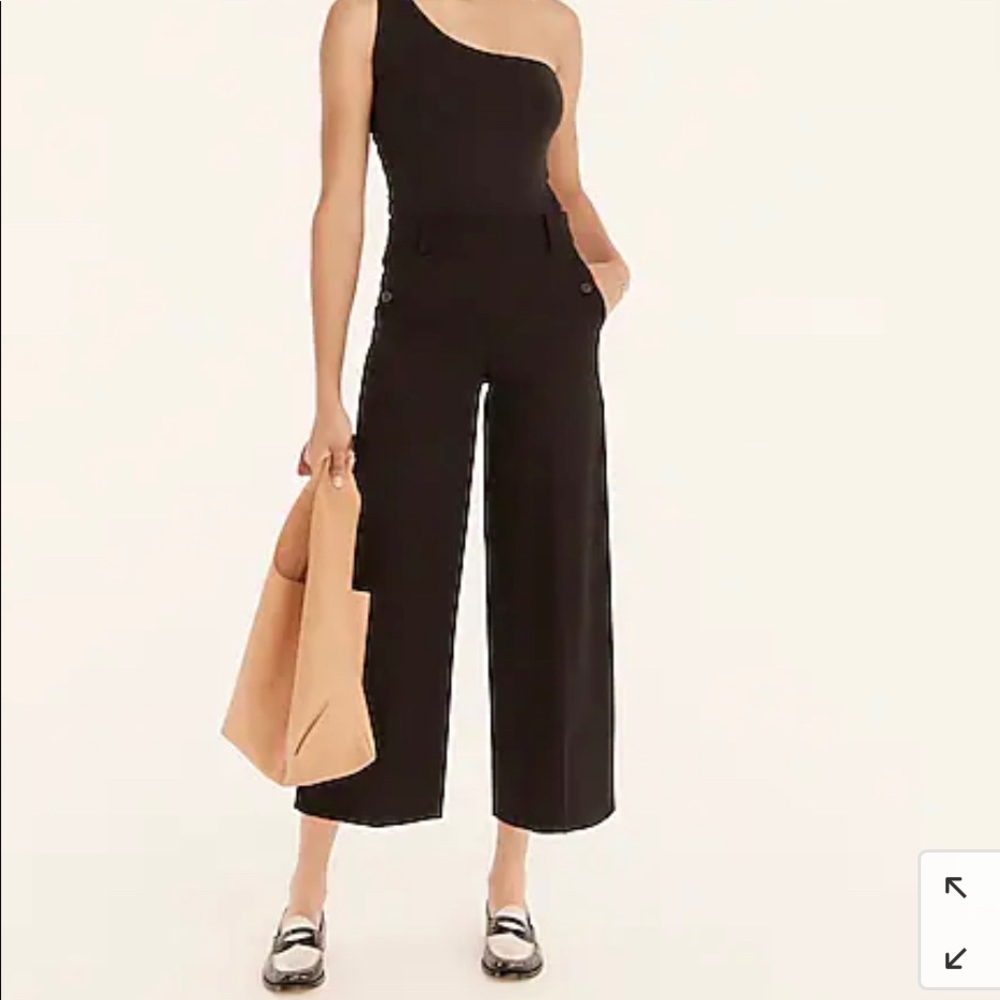 J. Crew Wide-leg pant in bi-stretch cotton